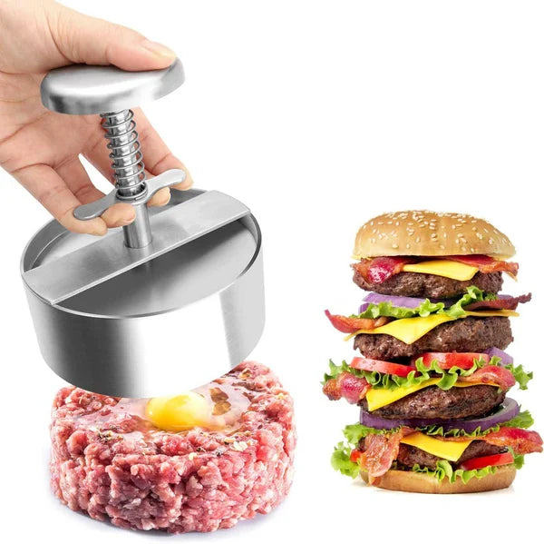 Stainless Steel Burger Press Patty Maker Set of 3 2