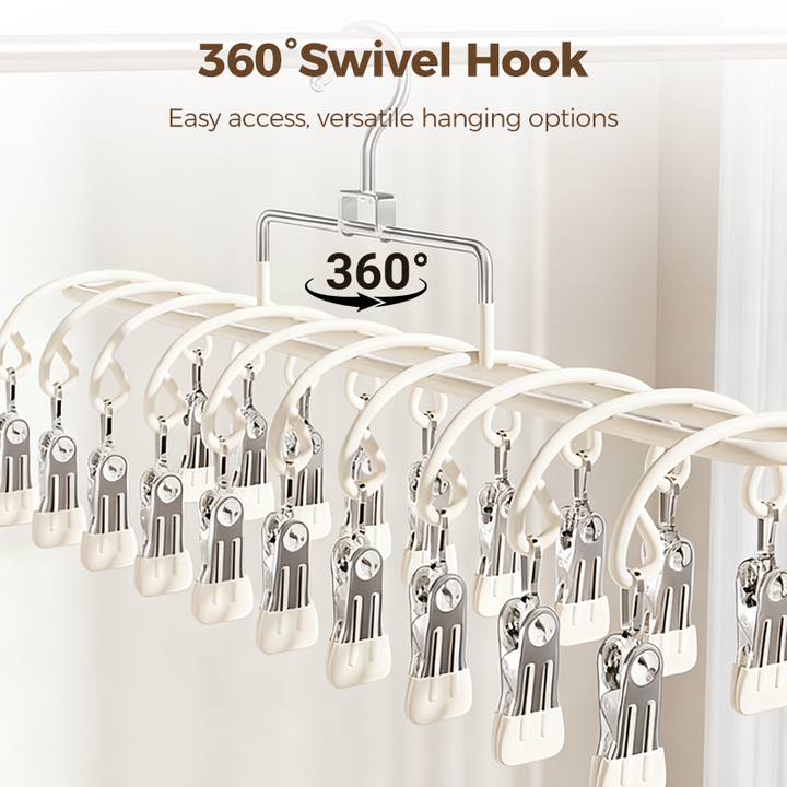 Stainless Steel Laundry Drying Rack with 20 Clips Set of 3 5
