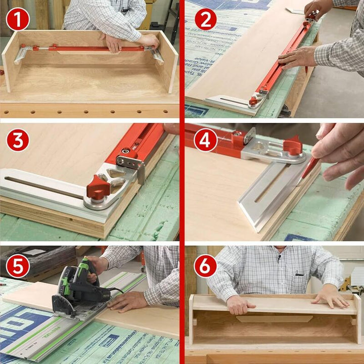 Stair Tread Template with Dual Scale 8 to 72 Inch Aluminum 5
