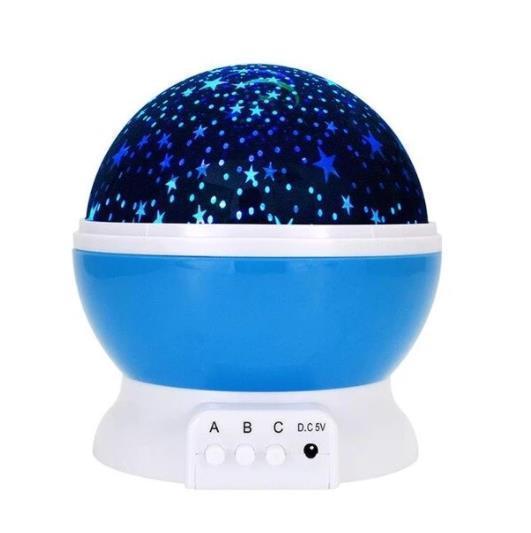 Star Projector Night Light Rotating 4.7 Inch Set of 3 Blue 1