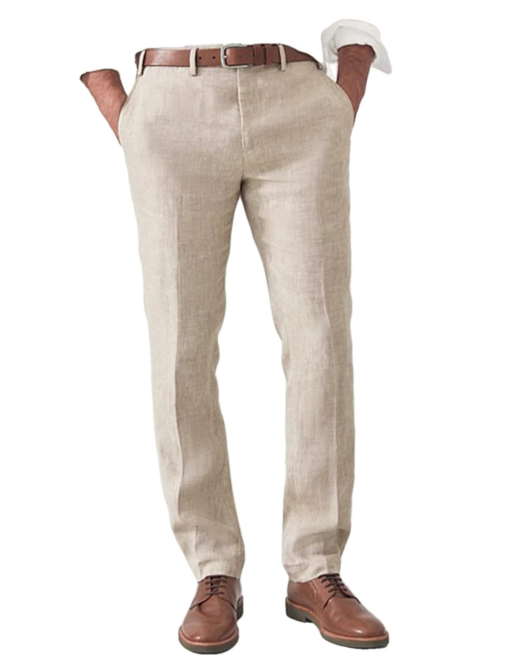 Straight Leg Smart Casual Pants on white