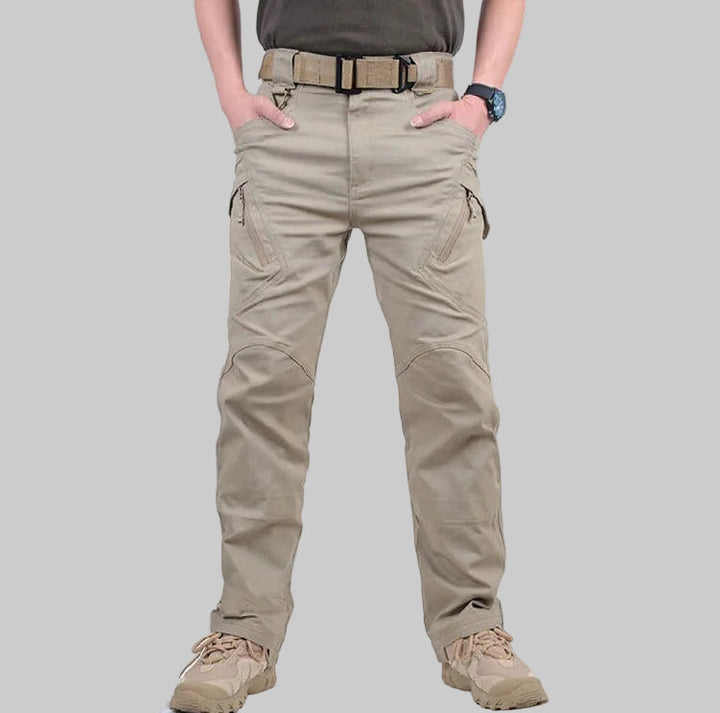 Straight Leg Utility Cargo Pants Beige 2