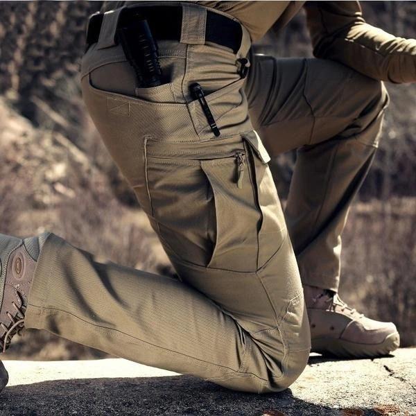 Straight Leg Utility Cargo Pants Beige 3