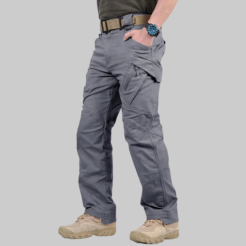 Straight Leg Utility Cargo Pants Gray 1