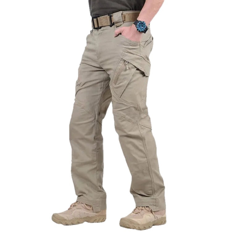 Straight Leg Utility Cargo Pants on white