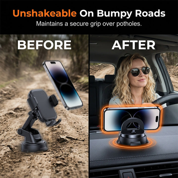 Suction Car Phone Mount 360 Degree Rotating Dashboard Set of 3 4