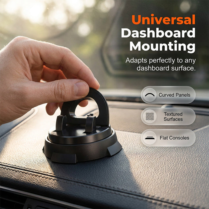 Suction Car Phone Mount 360 Degree Rotating Dashboard Set of 3 5