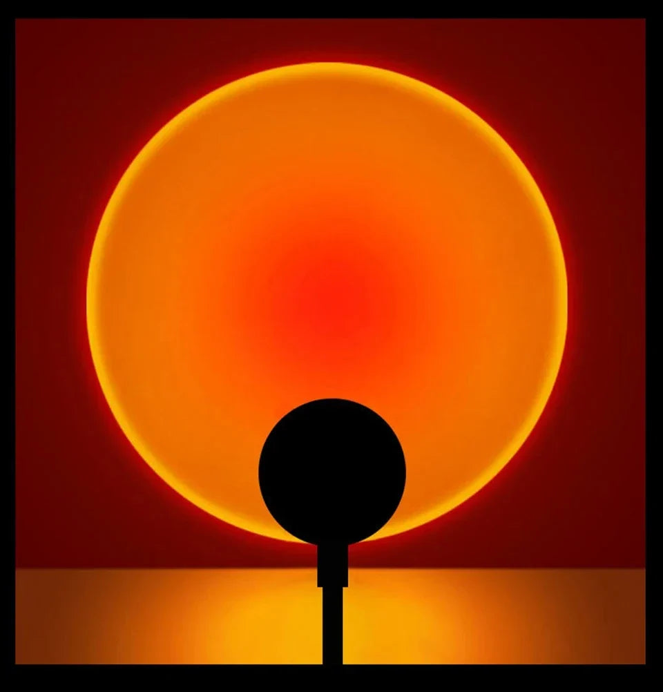 Sunset Projection Lamp USB Rotating Mood Light Set of 3 3