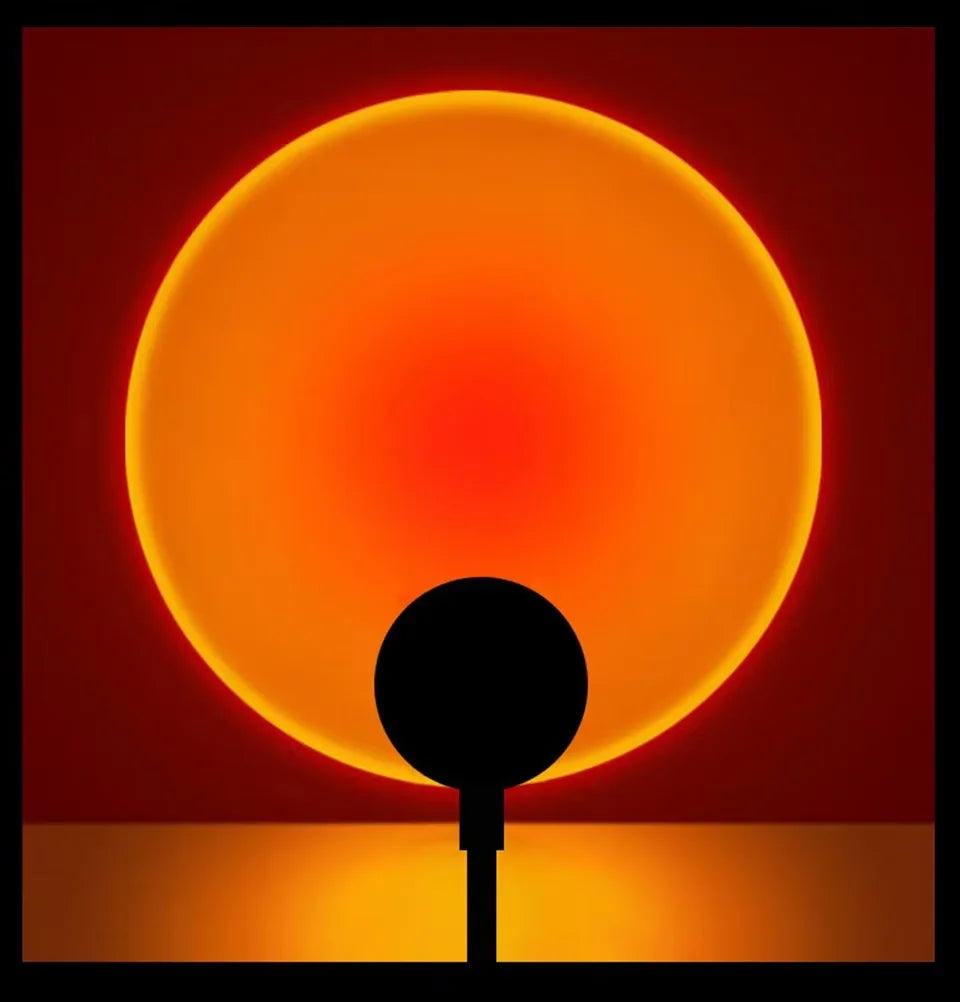 Sunset Projection Lamp USB Rotating Mood Light Set of 3 4