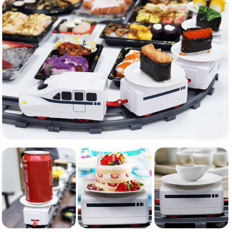 Sushi Train Toy with Track Battery Powered Set of 3 3