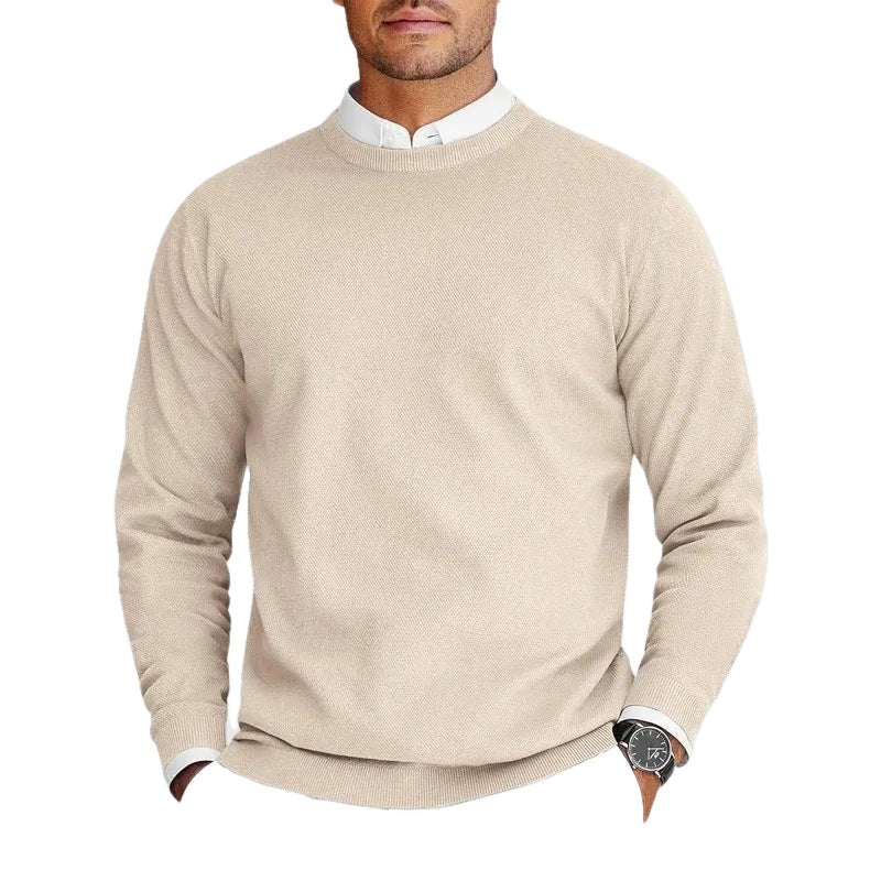 Tailored Knit Crew Neck Sweater Set of 2 on white