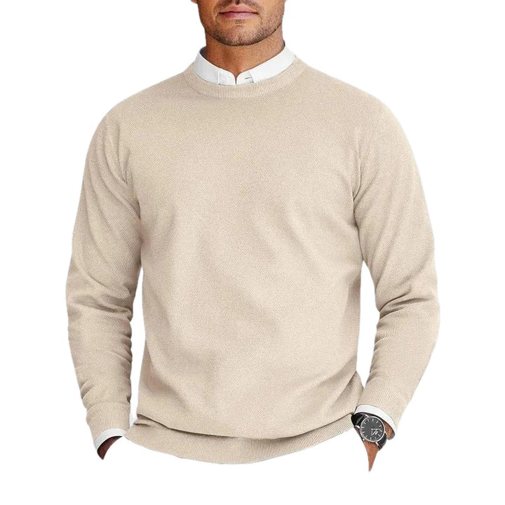 Tailored Knit Crew Neck Sweater Set of 2 on white