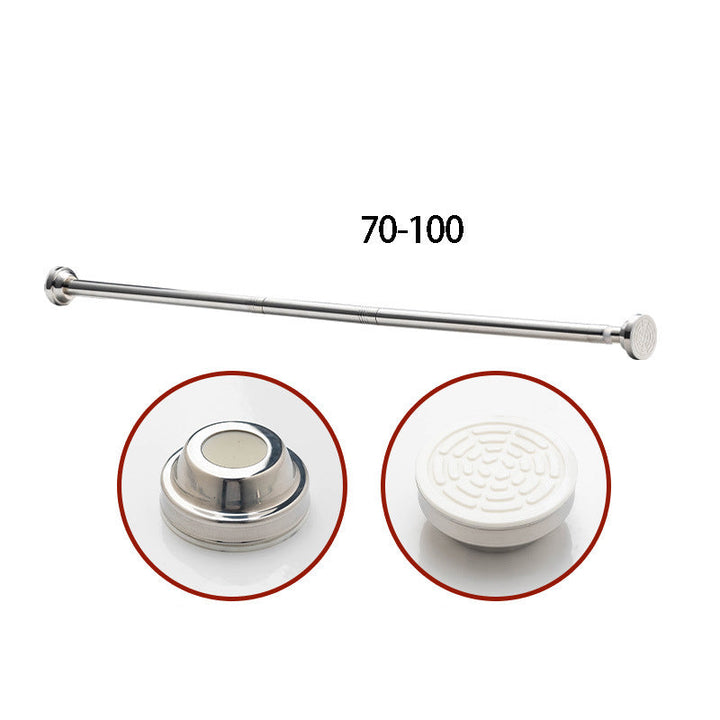 Tension Rod No Drill Adjustable 28.1 to 102.8 Inch Stainless Steel 28.1 to 40.6 Inches 1