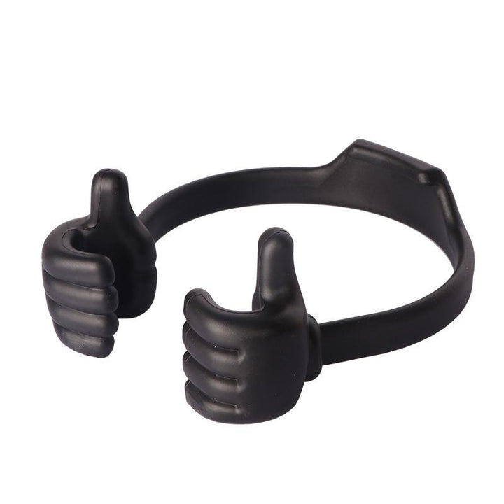 Thumbs Up Phone Stand Flexible Plastic 3.7 x 4.5 Inches Black 1