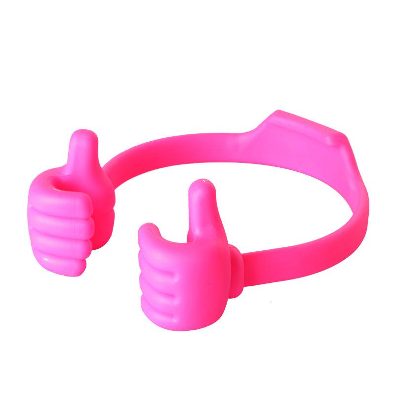 Thumbs Up Phone Stand Flexible Plastic 3.7 x 4.5 Inches Fuchsia 1