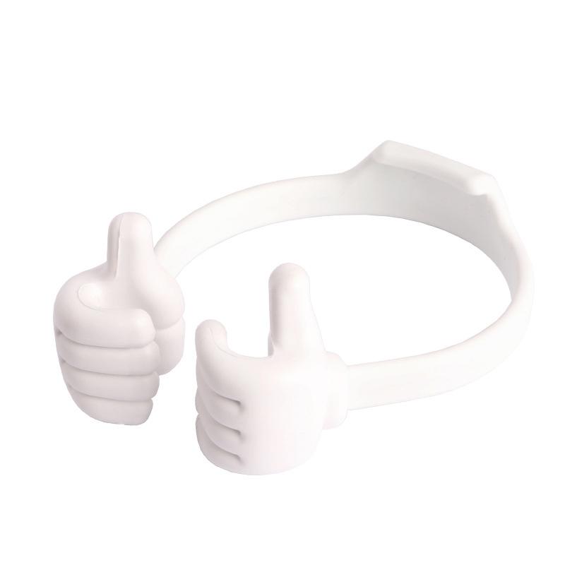 Thumbs Up Phone Stand Flexible Plastic 3.7 x 4.5 Inches White 1