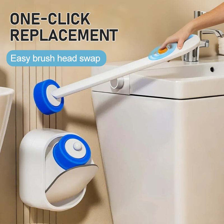 Toilet Brush with Disposable Heads and Wall Holder 18.7 Inch 2