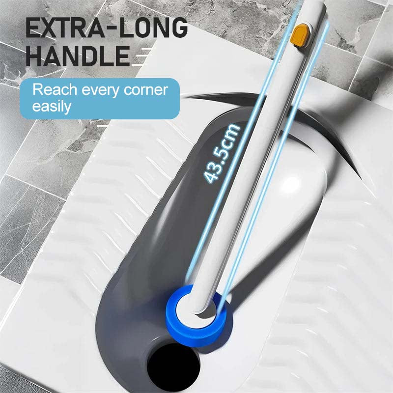 Toilet Brush with Disposable Heads and Wall Holder 18.7 Inch 4
