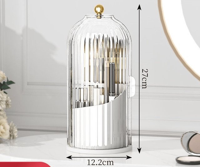 Toothbrush Holder with Sliding Lid and 3 Slots Set of 2 1