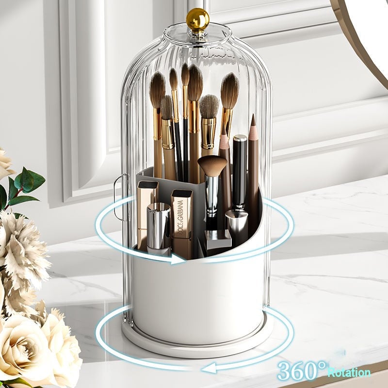 Toothbrush Holder with Sliding Lid and 3 Slots Set of 2 5