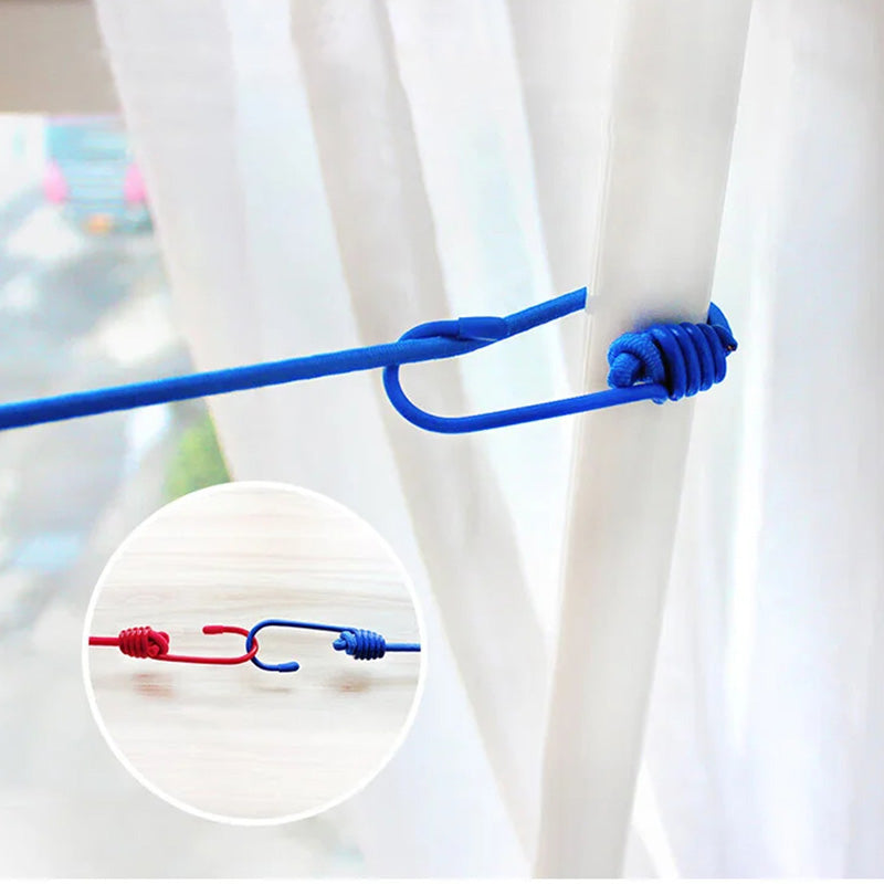Travel Clothesline Elastic 68.5 Inch with 12 Clips 3 Pack 2