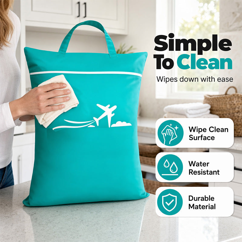 Travel Laundry Bag Oxford Cloth 18.1 x 22.8 Inches Set of 3 4