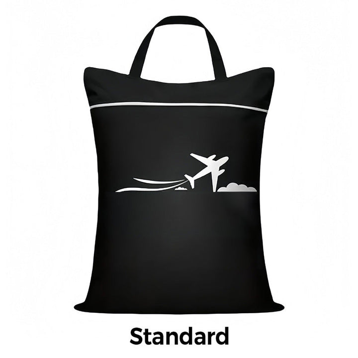 Travel Laundry Bag Oxford Cloth 18.1 x 22.8 Inches Set of 3 Black 1