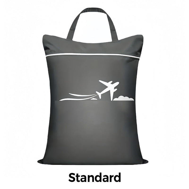 Travel Laundry Bag Oxford Cloth 18.1 x 22.8 Inches Set of 3 Gray 1