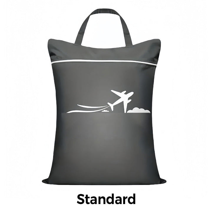 Travel Laundry Bag Oxford Cloth 18.1 x 22.8 Inches Set of 3 Gray 1