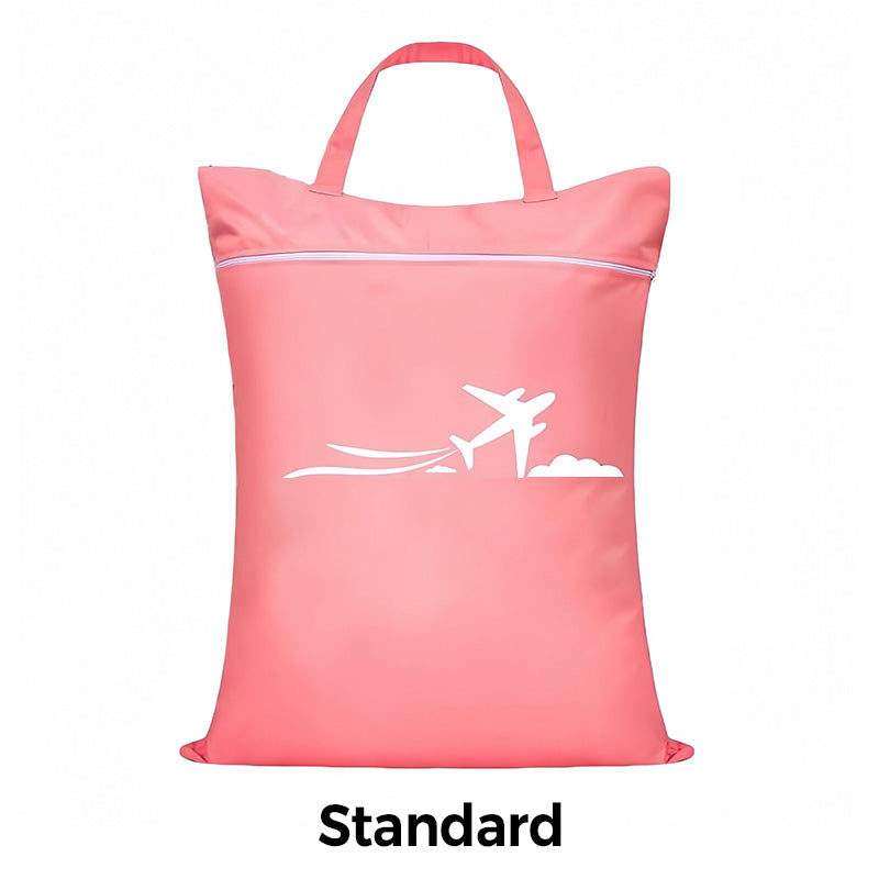 Travel Laundry Bag Oxford Cloth 18.1 x 22.8 Inches Set of 3 Pink 1
