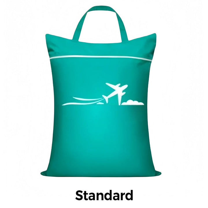 Travel Laundry Bag Oxford Cloth 18.1 x 22.8 Inches Set of 3 Teal 1