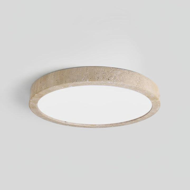 Travertine Ring Ceiling Light Slim Flush Mount 14.9 in Set of 2 5