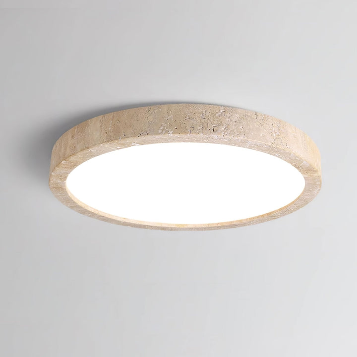 Travertine Ring Ceiling Light Slim Flush Mount 14.9 in Set of 2 6