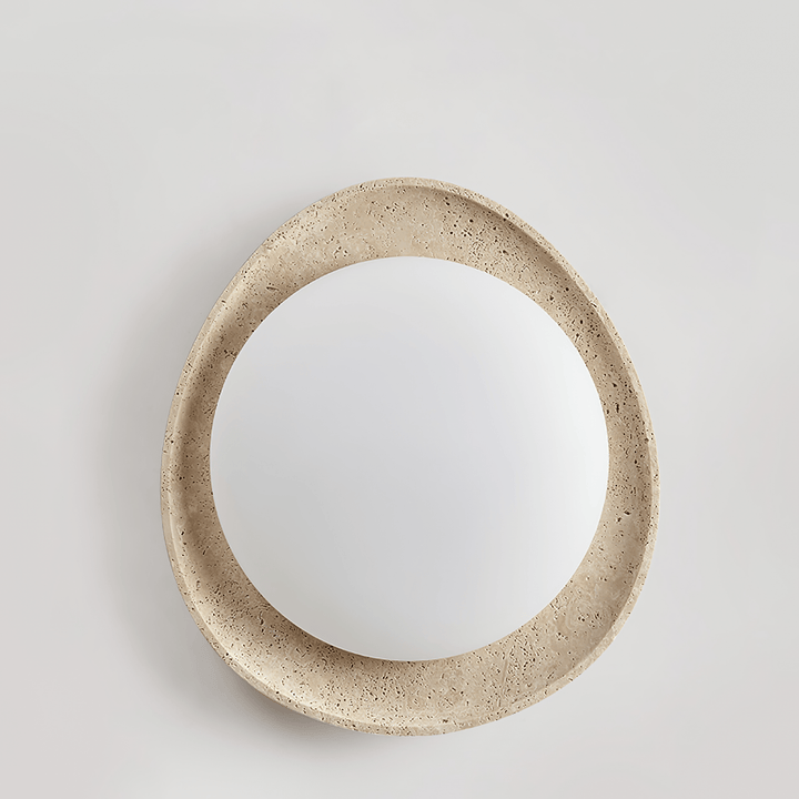 Travertine Ring Flush Mount Ceiling Light 13.8 in Set of 3 8