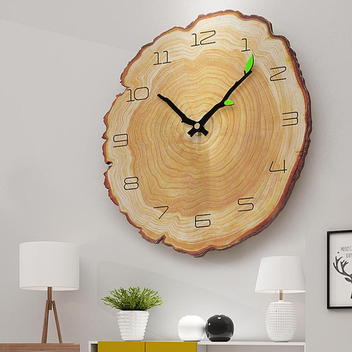 Tree Ring Wooden Wall Clock 11.8 in 1