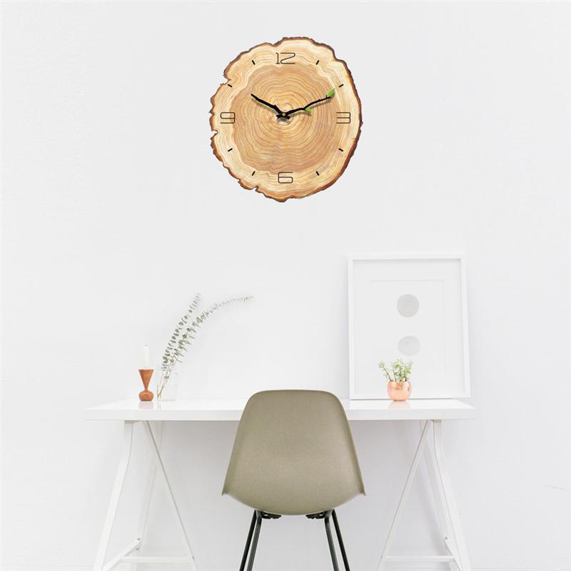 Tree Ring Wooden Wall Clock 11.8 in 2