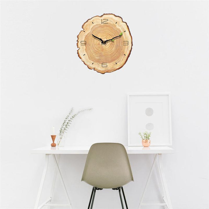 Tree Ring Wooden Wall Clock 11.8 in 2