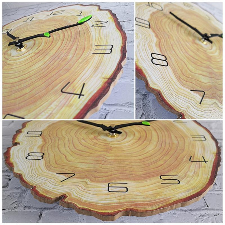 Tree Ring Wooden Wall Clock 11.8 in 3
