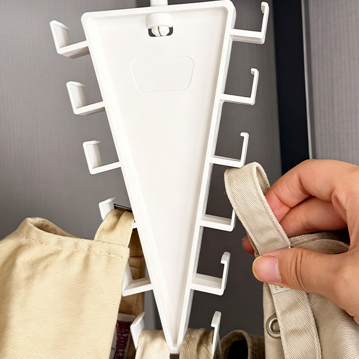 Triangle Closet Organizer Hanger with Rotating Hook 10.2 Inch 3