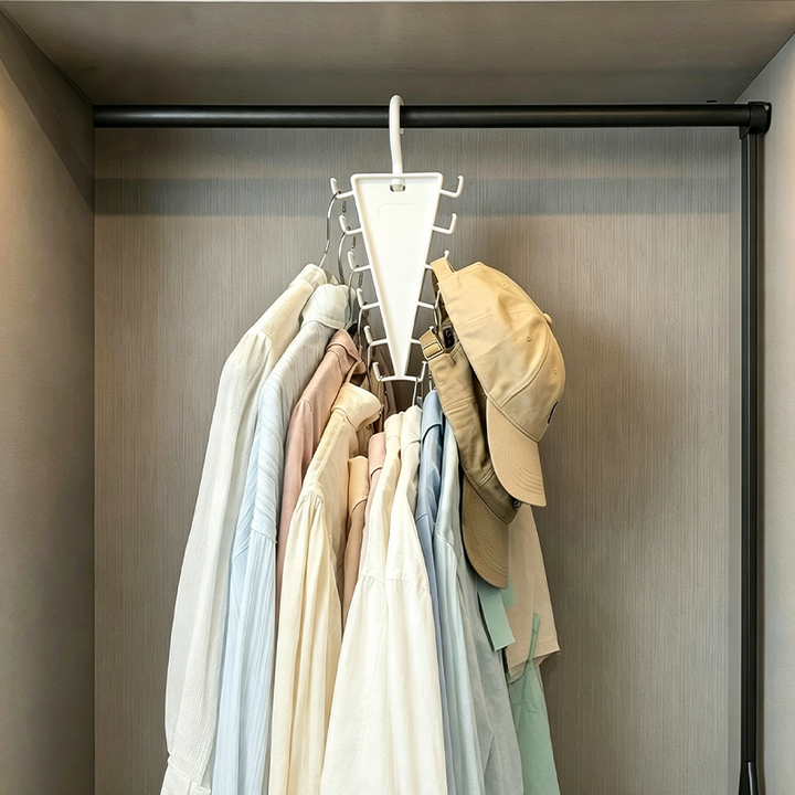 Triangle Closet Organizer Hanger with Rotating Hook 10.2 Inch 4