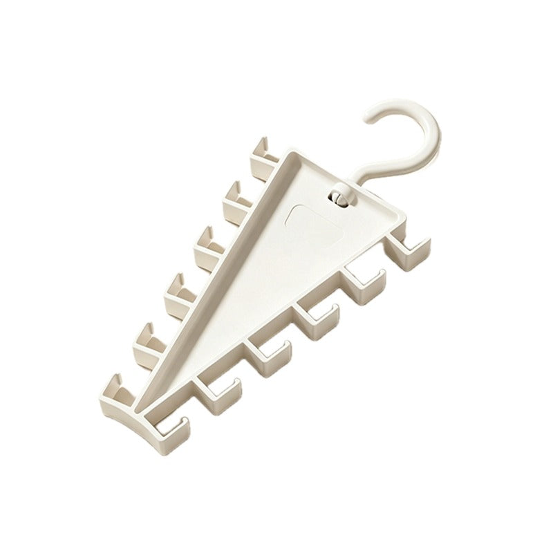 Triangle Closet Organizer Hanger with Rotating Hook 10.2 Inch on white