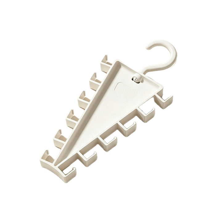 Triangle Closet Organizer Hanger with Rotating Hook 10.2 Inch on white
