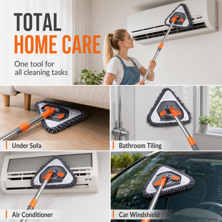 Triangle Mop with Telescopic Pole 30.7 to 44.1 Inch 6