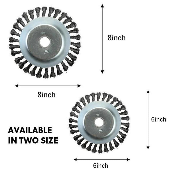 Trimmer Wire Brush Head 8 Inch Steel 1