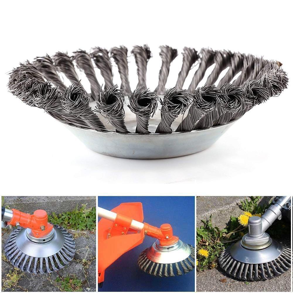 Trimmer Wire Brush Head 8 Inch Steel 3