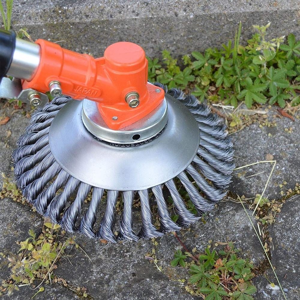 Trimmer Wire Brush Head 8 Inch Steel 4