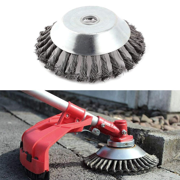 Trimmer Wire Brush Head 8 Inch Steel 5