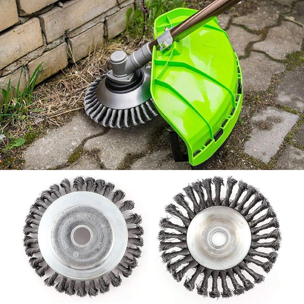 Trimmer Wire Brush Head 8 Inch Steel 6