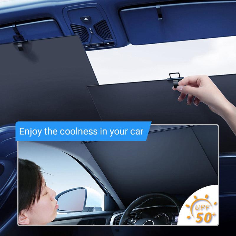 Two Panel Front Windshield Sun Shade Set of 2 1