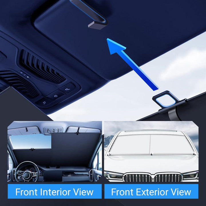 Two Panel Front Windshield Sun Shade Set of 2 2
